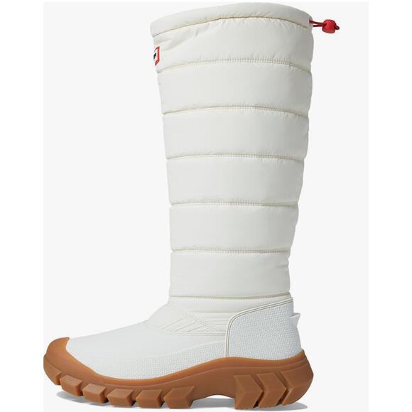 NWOB HUNTER (OTHER) Intrepid Tall Rain Boots White Willow Gum Size 10 ($179) - Picture 4 of 7